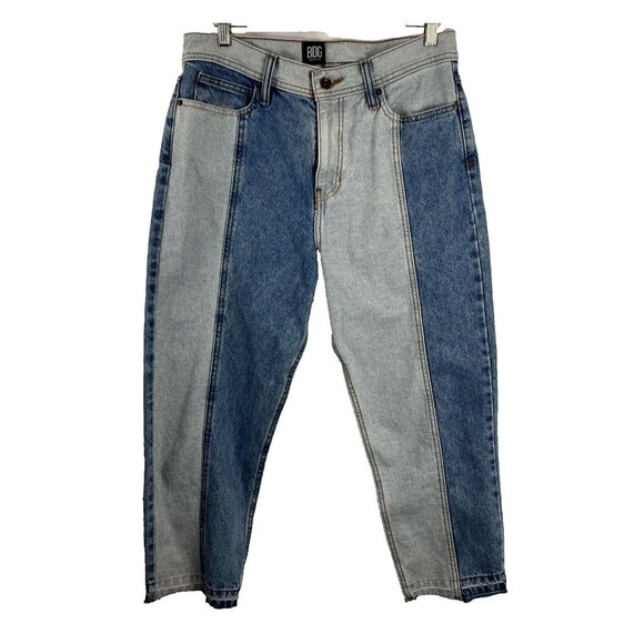 BDG Urban Outfitters Jessye Straight Spliced Two-Tone Jeans Women's Size 30 - Picture 2 of 10